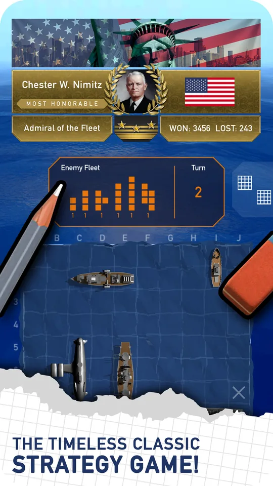Fleet Battle hoy, captura de pantalla