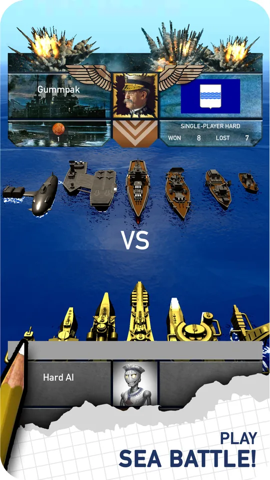 Fleet Battle hoy, captura de pantalla